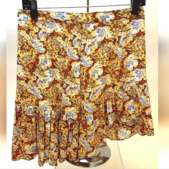 Free people med floral yellow skirt size medium - Picture 7 of 10